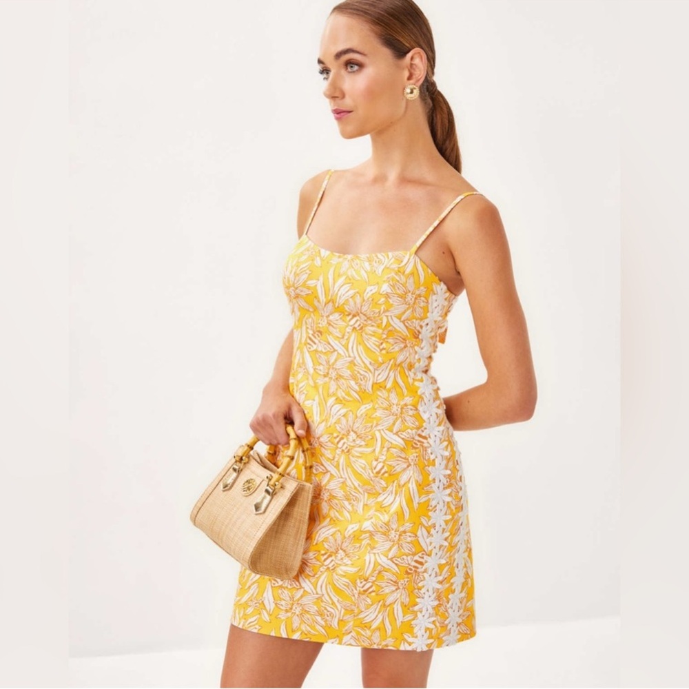 NWT LILLY PULITZER Shelli Stretch Strappy Dress 
- Honeycomb Hideaway Honeycomb